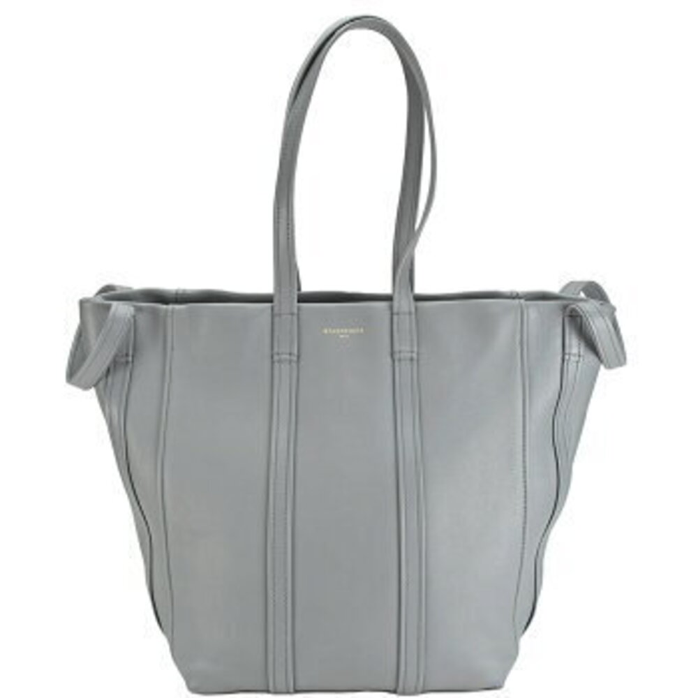 Balenciaga leather shoulder Tote handbags gray Cabas Laundry Bag Shoulder Bag - Picture 2 of 6